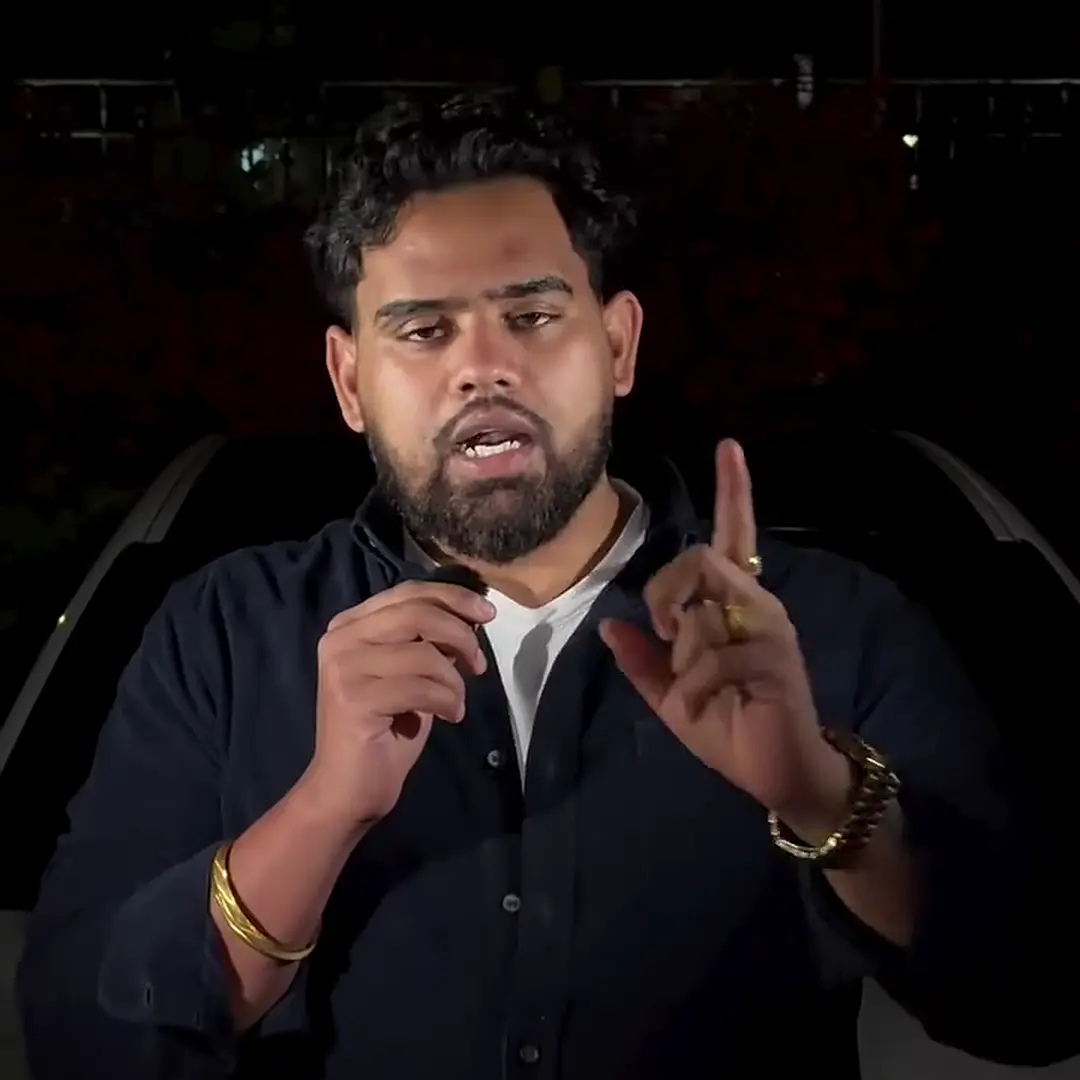 Nitin Sharma explaining options at night